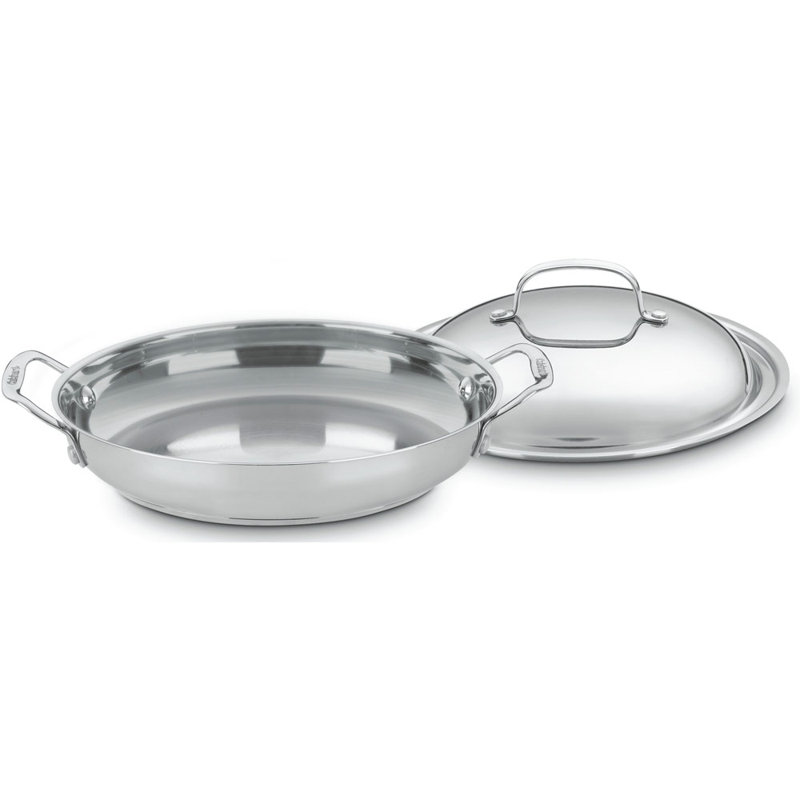 Cuisinart 3 qt. Stainless Steel Saute Pan with Lid & Reviews Wayfair.ca